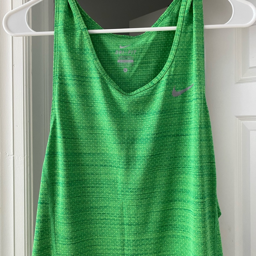 Nike green tank top size large